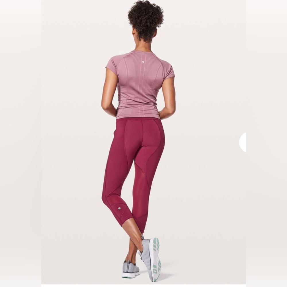 Lululemon Athletica Burgundy Cropped Pants